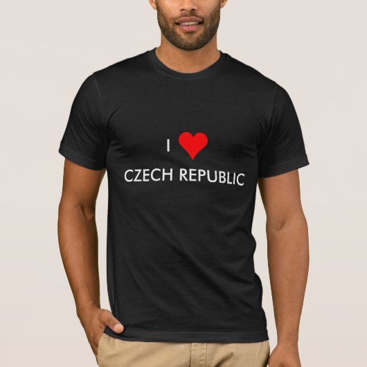 i hart tsjechische republiek t-shirt (Voorkant)