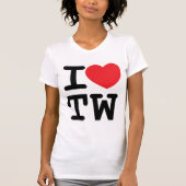 I hart TW-ontwerp T-shirt (Voorkant)