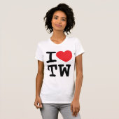 I hart TW-ontwerp T-shirt (Voorkant volledig)