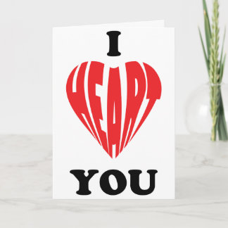 I Hart u - Brieven Feestdagen Kaart