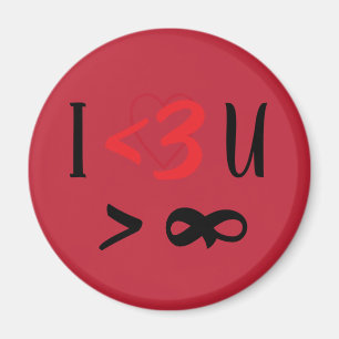 I Hart U Meer Dan Oneindigheid Magneet