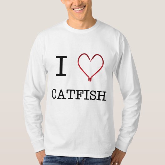 I [Hart] Vangst lange hoes T-shirt (Voorkant)