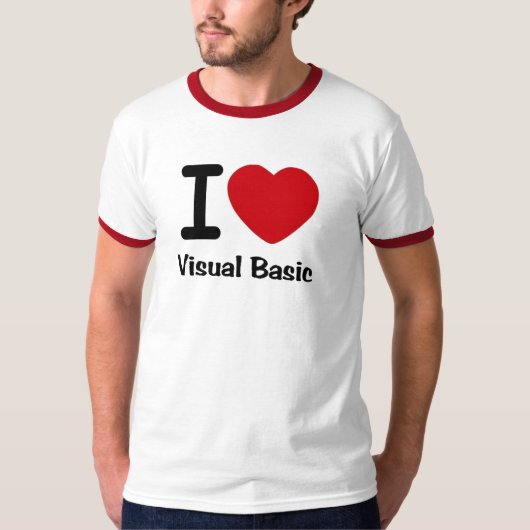 I hart visuele basis t-shirt (Voorkant)