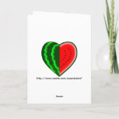 I (Hart) Watermeloen Kaart (Achterkant)