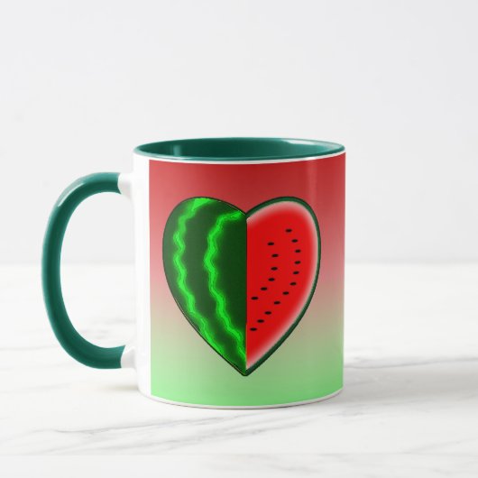 I (hart) Watermeloen Mok (Links)