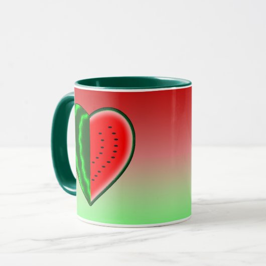 I (hart) Watermeloen Mok (Voorkant links)