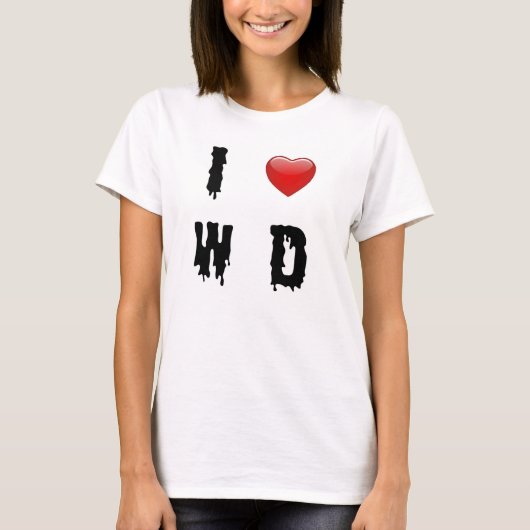 I Hart WD T-shirt (Voorkant)
