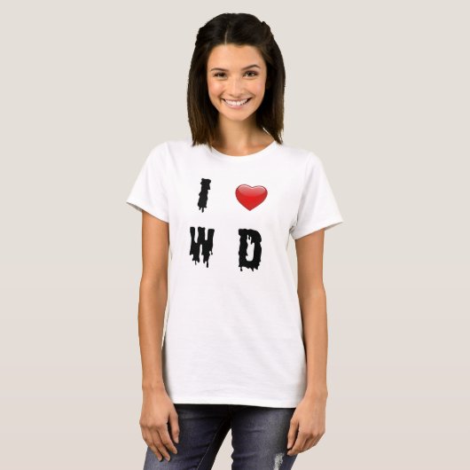 I Hart WD T-shirt (Voorkant volledig)