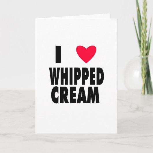 i hart WHIPPED CREAM Kaart (Voorkant)