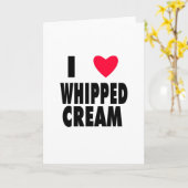 i hart WHIPPED CREAM Kaart (Gele Bloem)