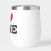 I hart wijntuimelaar mok cadeau voor wijnliefhebbe (Achterkant)