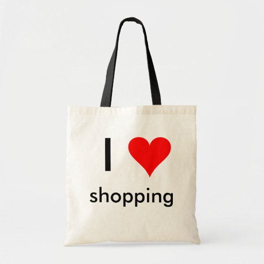 i hart winkelen tote bag (Voorkant)