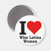 I (hart) Wise Latina Vrouwen Magneet (Voorkant / Achterkant)