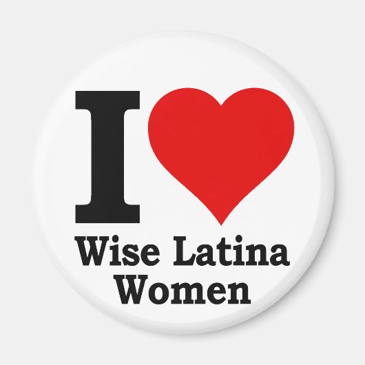 I (hart) Wise Latina Vrouwen Magneet (Voorkant)