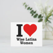 I (hart) Wise Latina Women Briefkaart (Staand voorkant)