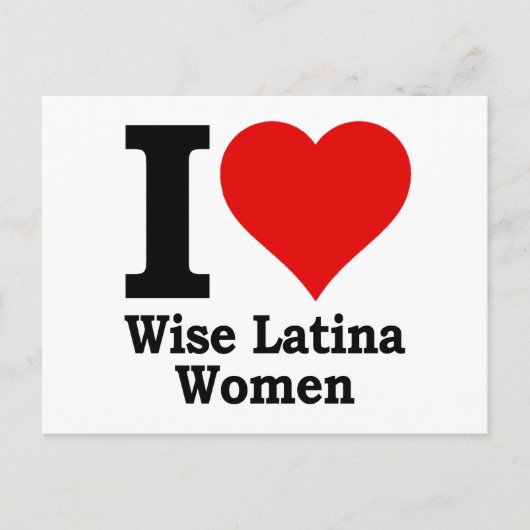 I (hart) Wise Latina Women Briefkaart (Voorkant)