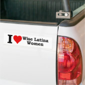 I (hart) Wise Latina Women Bumpersticker (Op Truck)