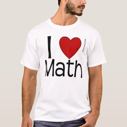 I Hart Wiskunde Shirt (Voorkant)