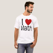 I Hart Wiskunde Shirt (Voorkant volledig)