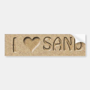 I hart Zand Bumpersticker