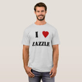 I hart Zazzle T-shirt (Voorkant volledig)