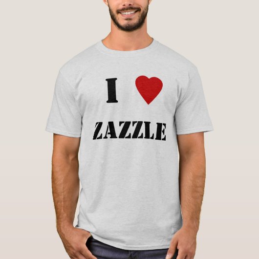 I hart Zazzle T-shirt (Voorkant)