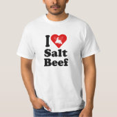 I hart Zout rundvlees T-shirt (Voorkant)