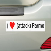 I hartaanval bumpersticker (Op auto)
