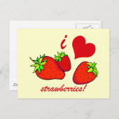 I hartaardbeien briefkaart (Voorkant / Achterkant)