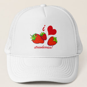 I hartaardbeien trucker pet