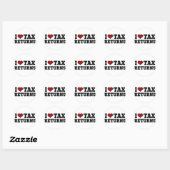 I Hartbelastingopbrengsten Ronde Sticker (Vel)