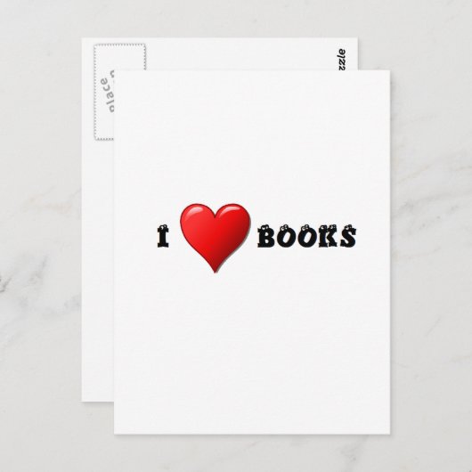 I hartboeken briefkaart (Voorkant / Achterkant)