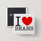 i hartbonen vierkante button 5,1 cm (Voorkant /achterkant)