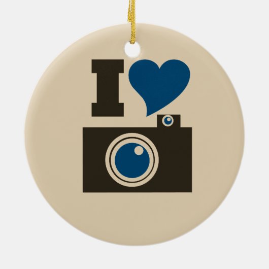 I Hartcamera Keramisch Ornament (Achterkant)