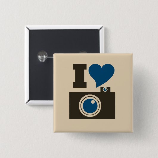 I Hartcamera Vierkante Button 5,1 Cm (Voorkant /achterkant)