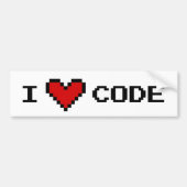 I hartcode autobumper sticker voor programmeur (Voorkant)