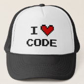 I hartcode trucker hat for computer programmeur trucker pet (Voorkant)