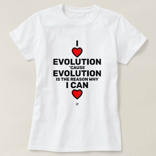 I hartevolutie T-Shirt (Design voorkant)