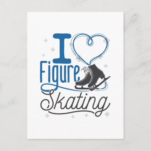 I Hartfiguur Skating Briefkaart (Voorkant)