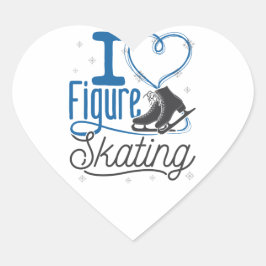 I Hartfiguur Skating Hart Sticker