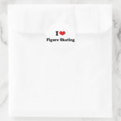 I Hartfiguur Skating Ronde Sticker (Tas)