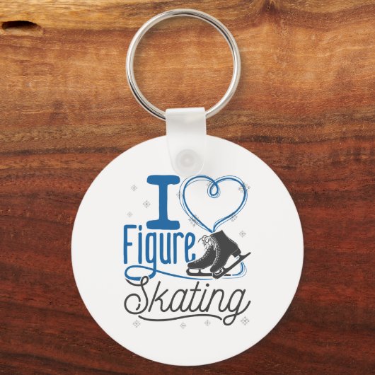 I Hartfiguur Skating Sleutelhanger (Voorkant)