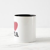 I Hartgegevens Tweekleurige Koffiemok (Center)