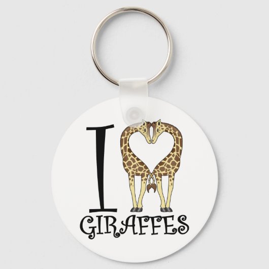 I HartGiraffes Sleutelhanger (Voorkant)