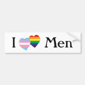 I Harthart Mannen Bumpersticker (Voorkant)