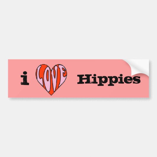 i harthippies bumpersticker (Voorkant)