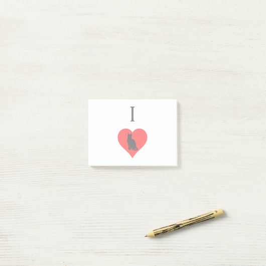 I Hartkatten Post-it® Notes (Op bureau)
