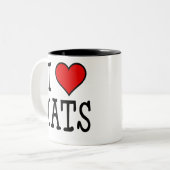 I Hartkatten Tweekleurige Koffiemok (Voorkant links)