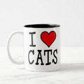 I Hartkatten Tweekleurige Koffiemok (Links)