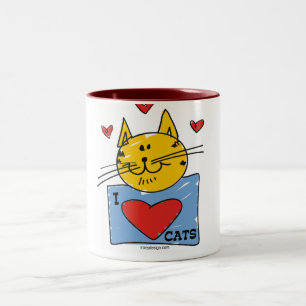 I Hartkatten Tweekleurige Koffiemok